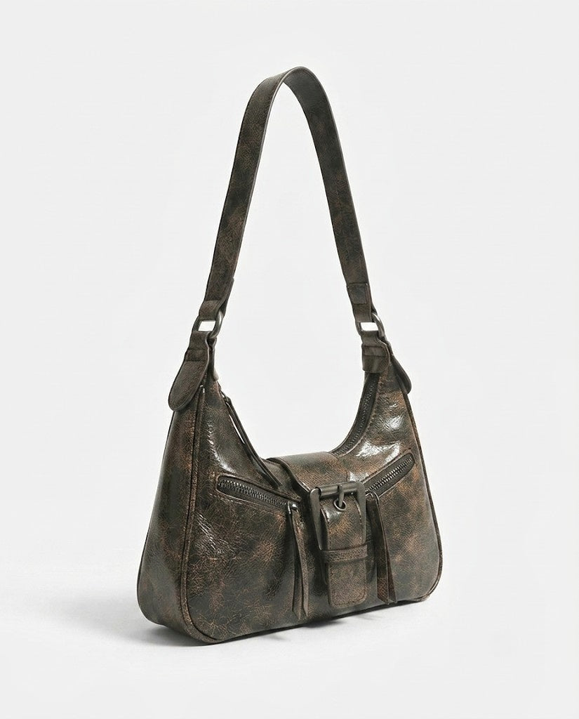 Maison Loria The Ambre Crossbody in Charcoal / Copper
