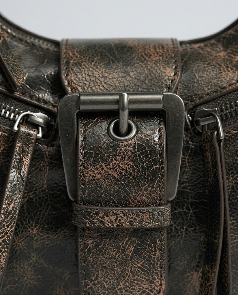 Maison Loria The Ambre Crossbody in Charcoal / Copper