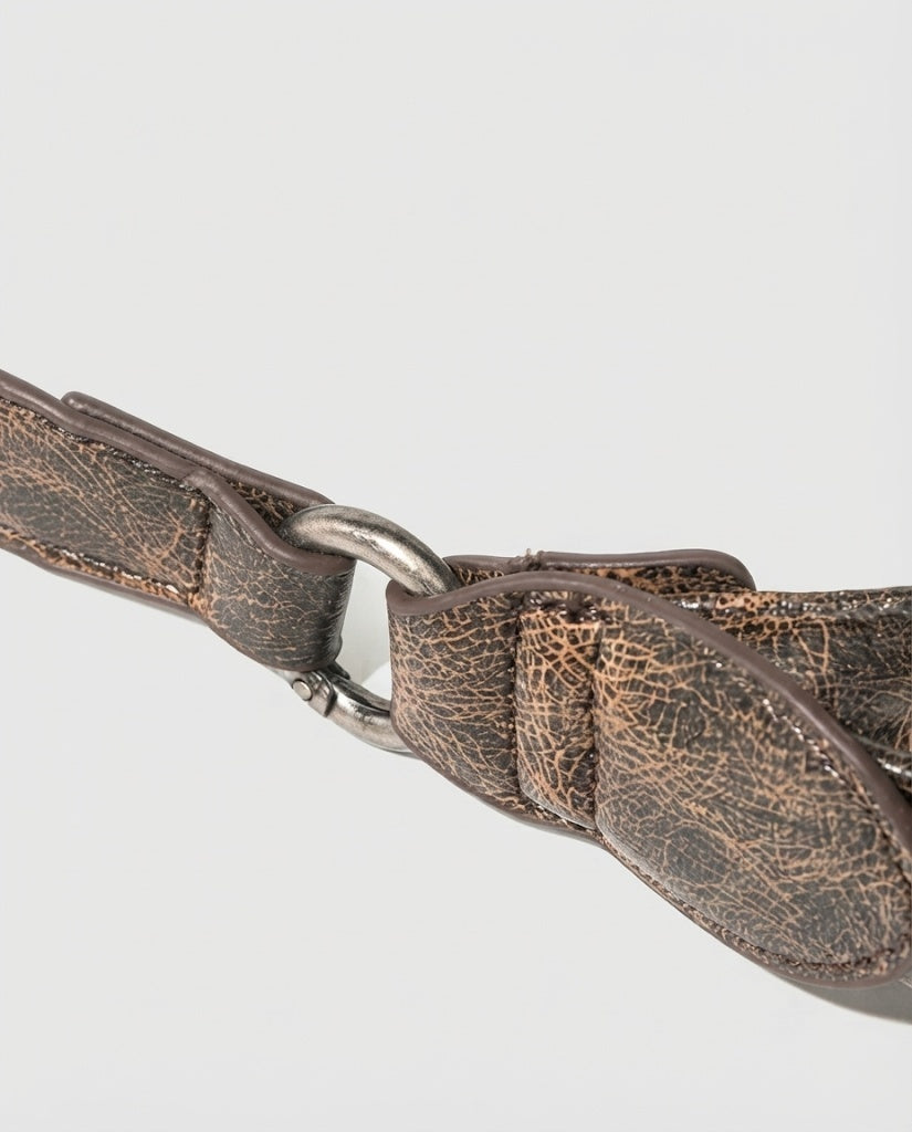 Maison Loria The Ambre Crossbody in Charcoal / Copper