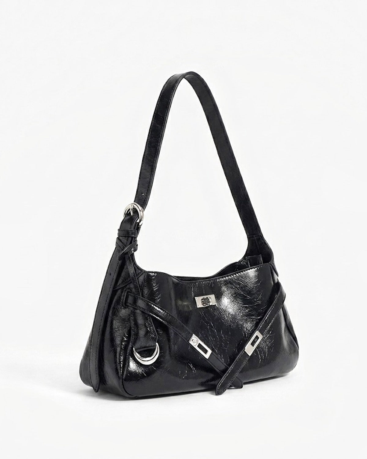 Maison Loria The Ariane Shoulder Bag in Black