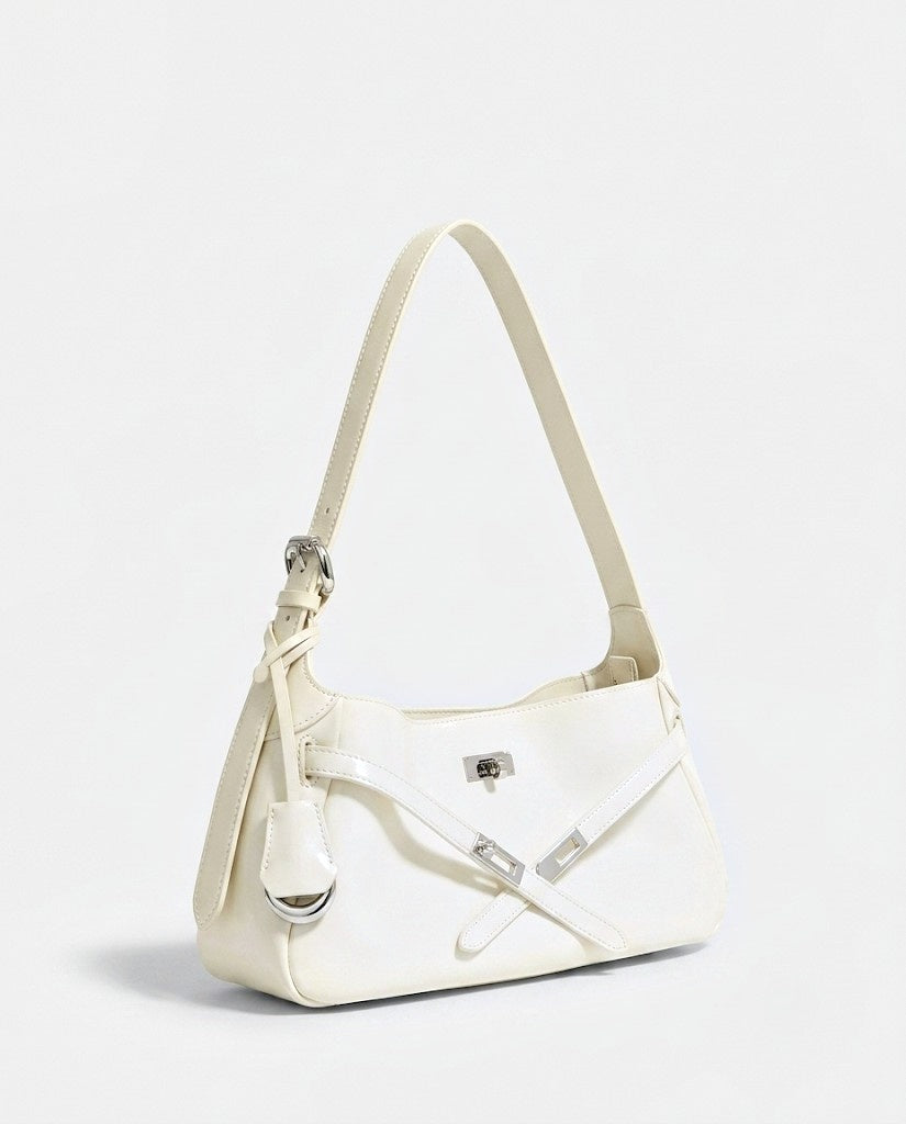 Maison Loria The Ariane Shoulder Bag in White