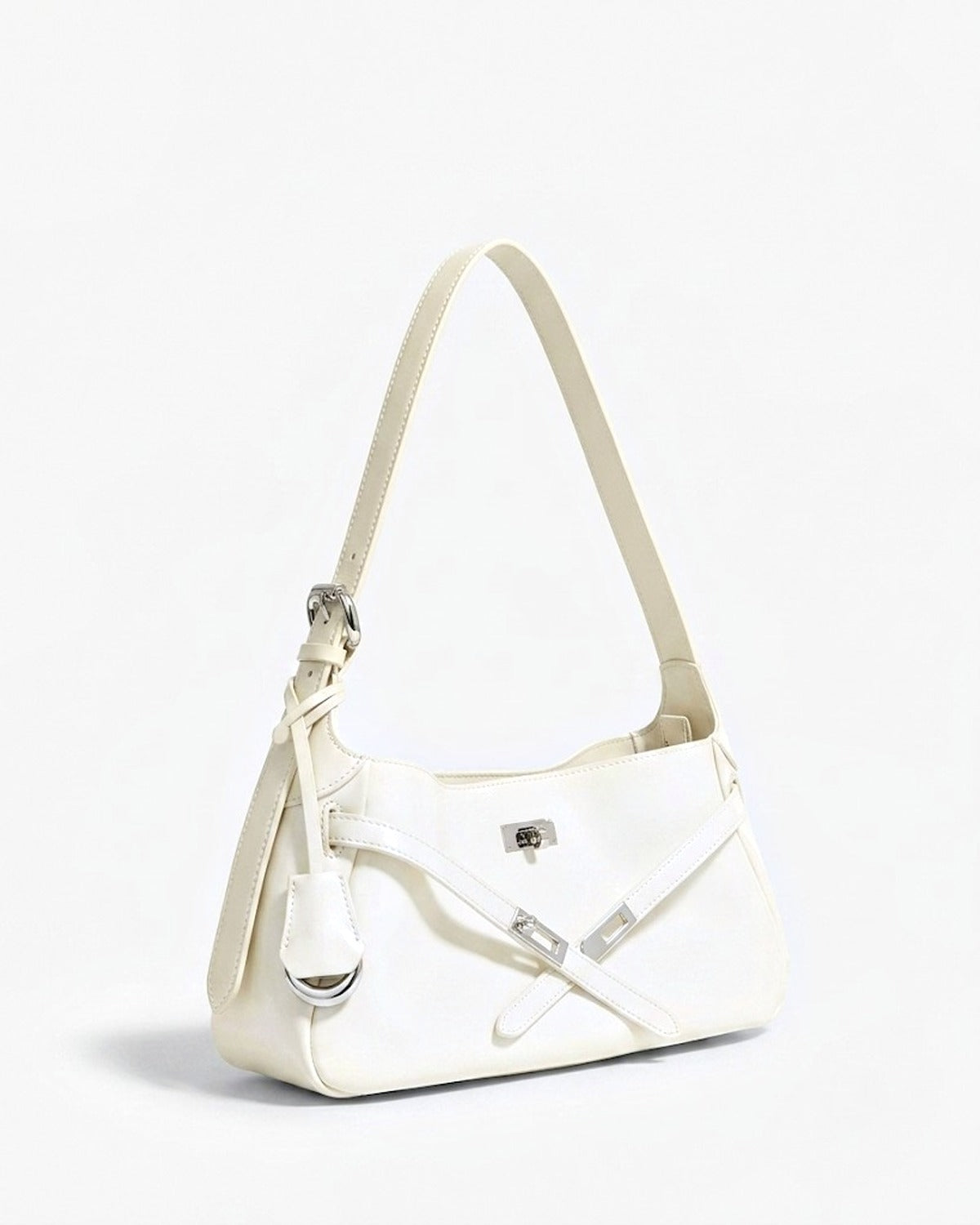 Maison Loria The Ariane Shoulder Bag in White