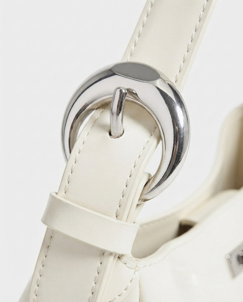 Maison Loria The Ariane Shoulder Bag in White