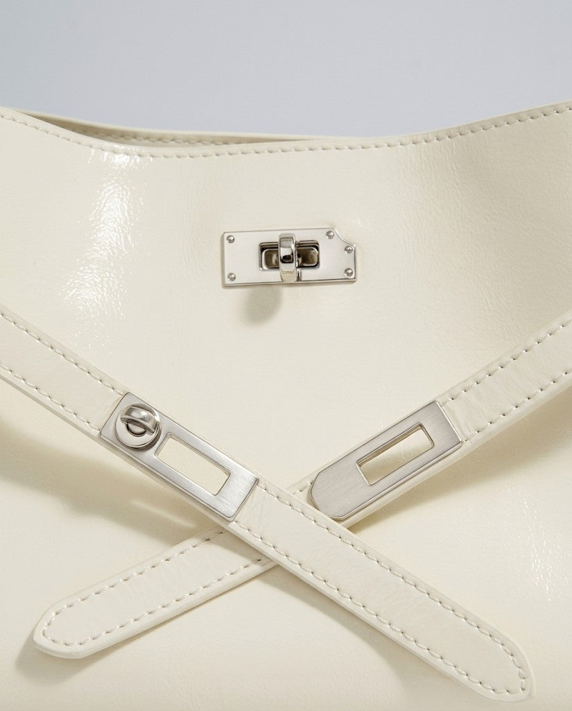 Maison Loria The Ariane Shoulder Bag in White
