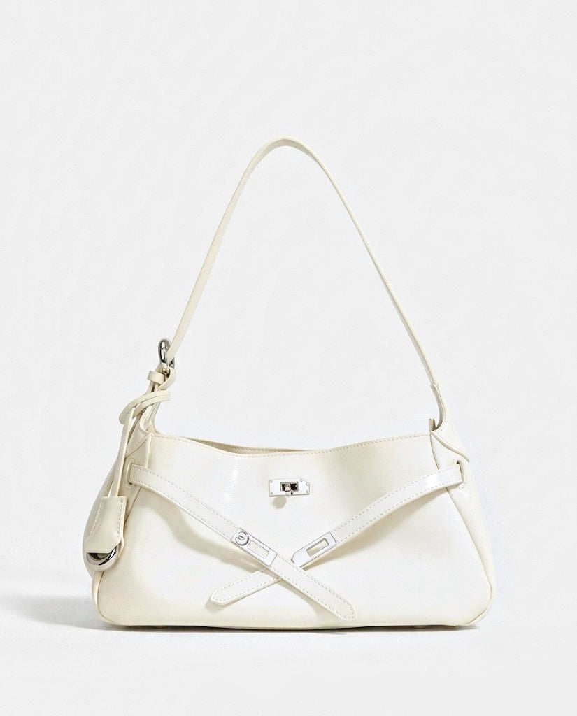 Maison Loria The Ariane Shoulder Bag in White