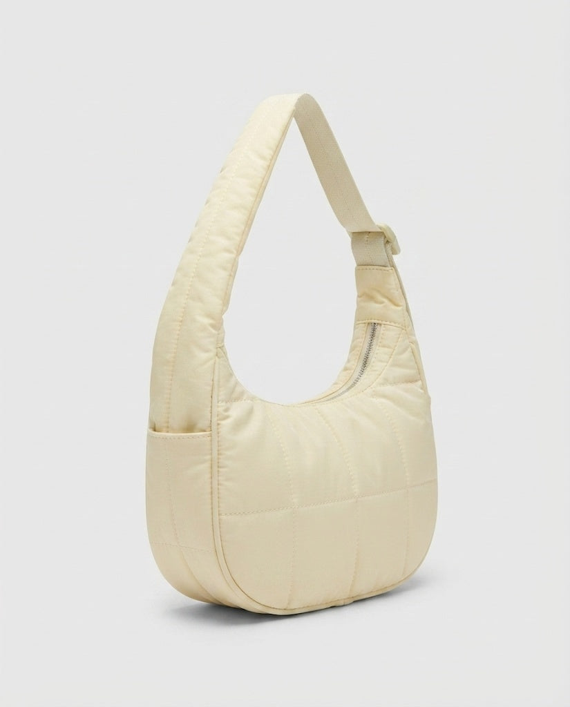 Maison Loria The Éléonore Shoulder Bag in Beige