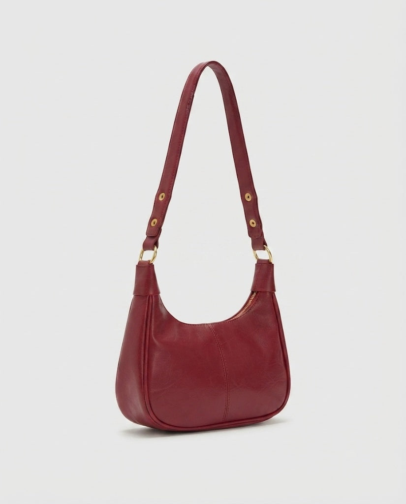Maison Loria The Fabienne Crossbody in Burgundy