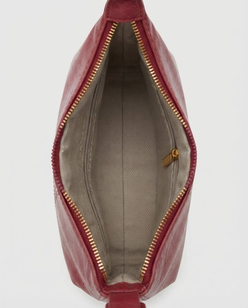 Maison Loria The Fabienne Crossbody in Burgundy