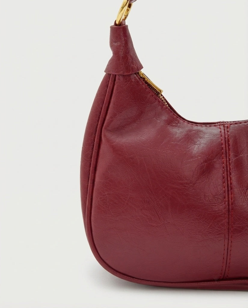 Maison Loria The Fabienne Crossbody in Burgundy