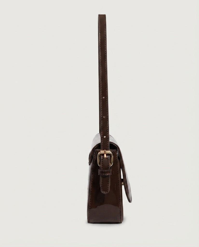 Maison Loria The Faustine Crossbody in Chocolate