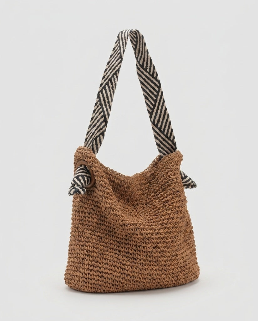 Maison Loria The Oriane Shoulder Bag in Brown