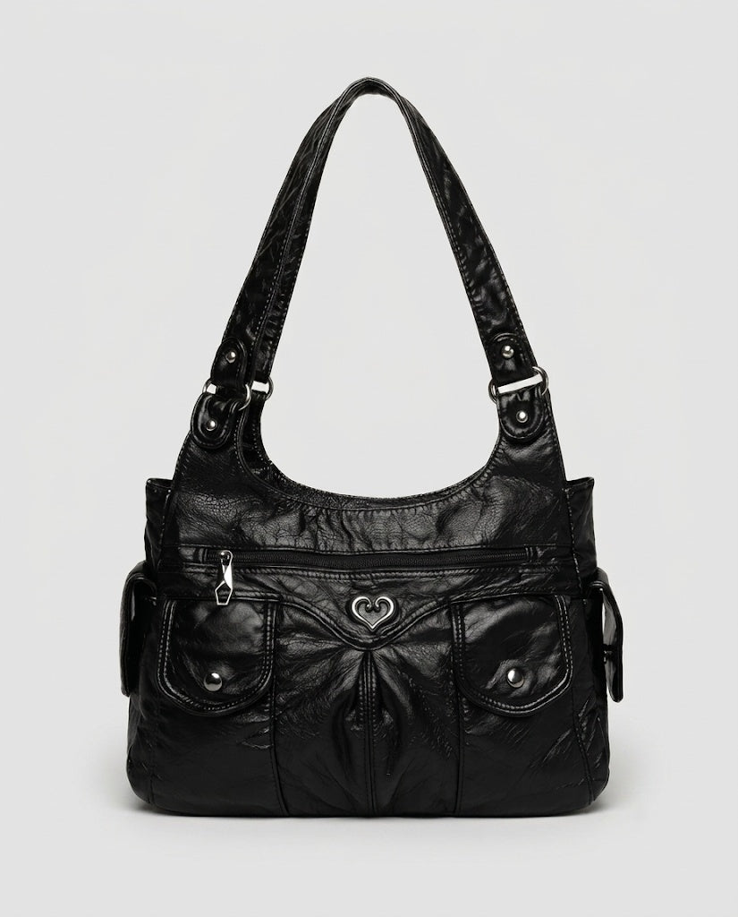 Maison Loria The Sabine Shoulder Bag in Black