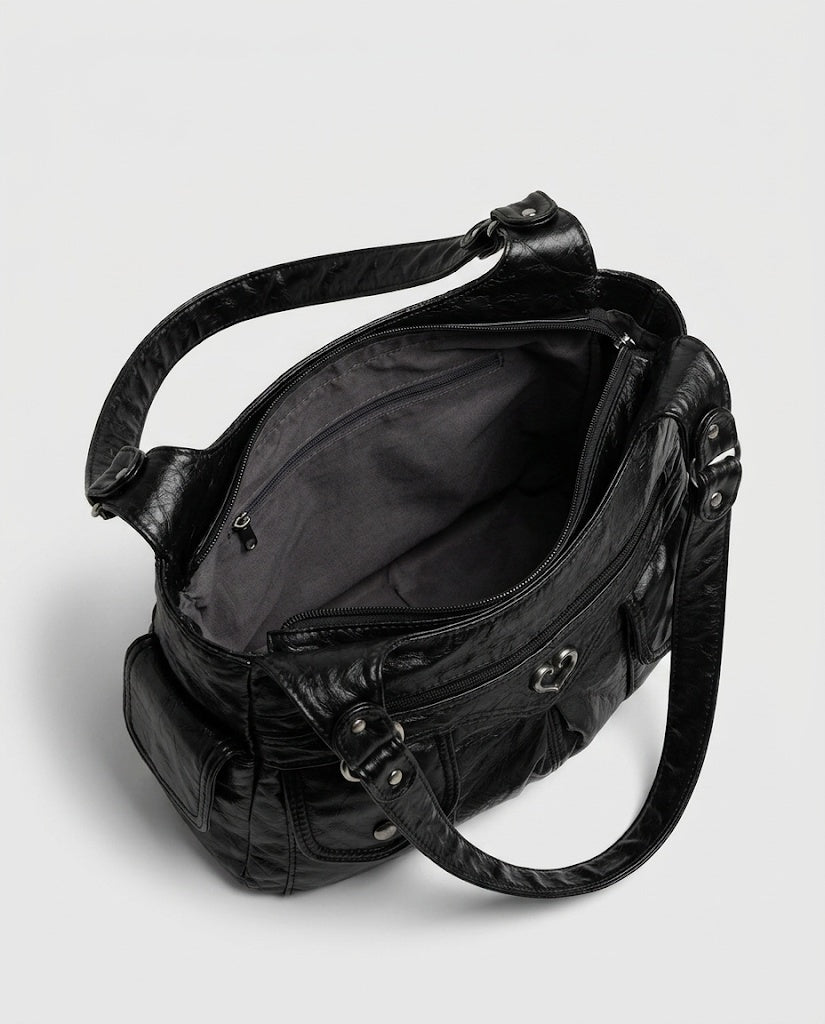 Maison Loria The Sabine Shoulder Bag in Black