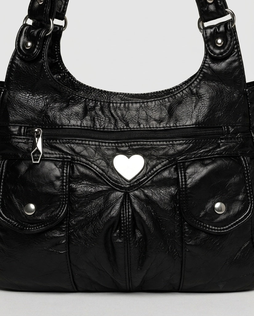 Maison Loria The Sabine Shoulder Bag in Black