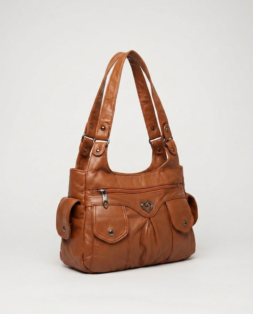 Maison Loria The Sabine Shoulder Bag in Brown