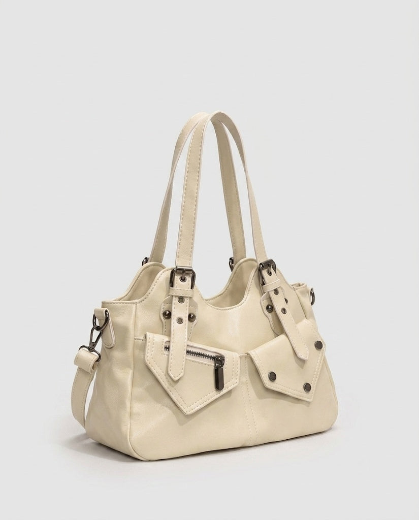 Maison Loria The Séraphine Shoulder Bag in Beige