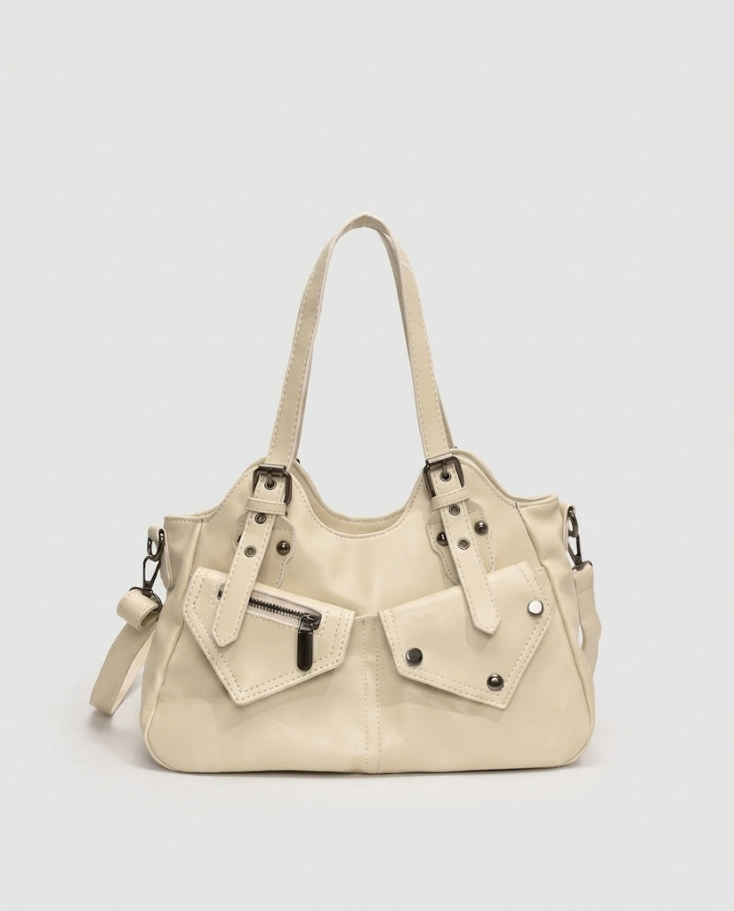Maison Loria The Séraphine Shoulder Bag in Beige