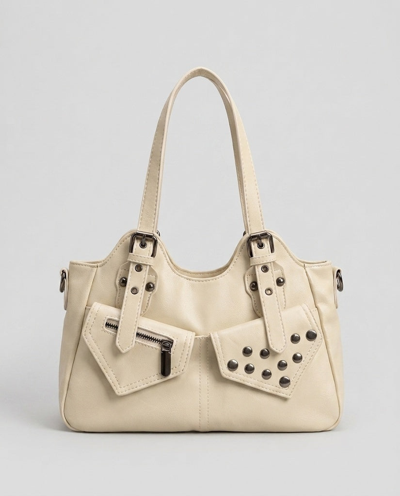 Maison Loria The Séraphine Shoulder Bag in Beige