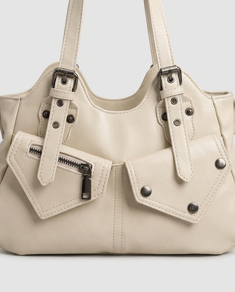 Maison Loria The Séraphine Shoulder Bag in Beige