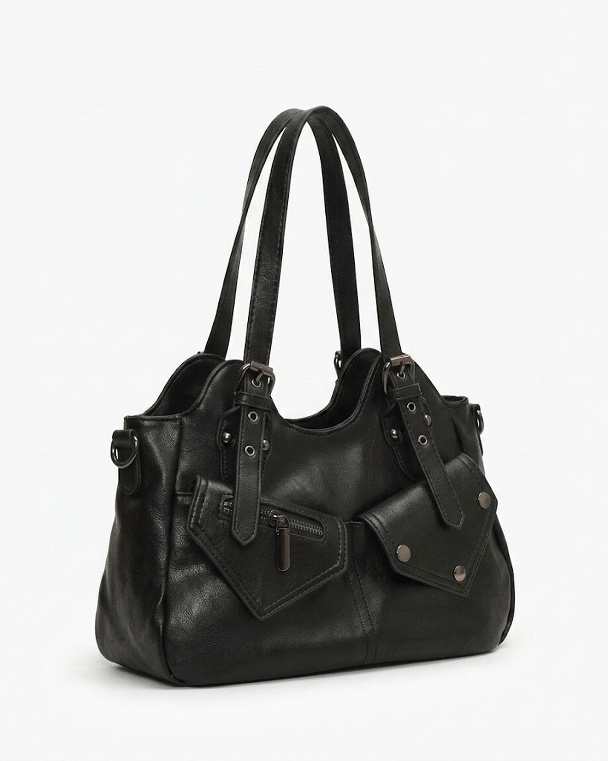 Maison Loria The Séraphine Shoulder Bag in Black