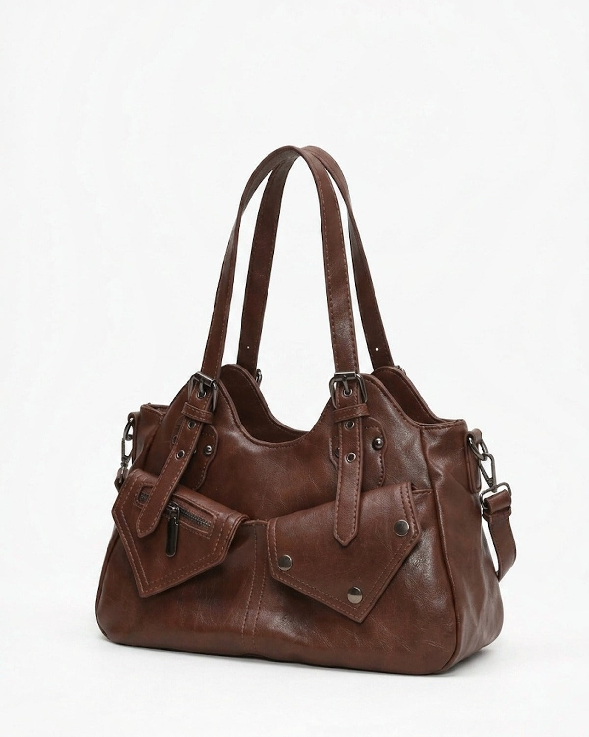 Maison Loria The Séraphine Shoulder Bag in Dark Brown