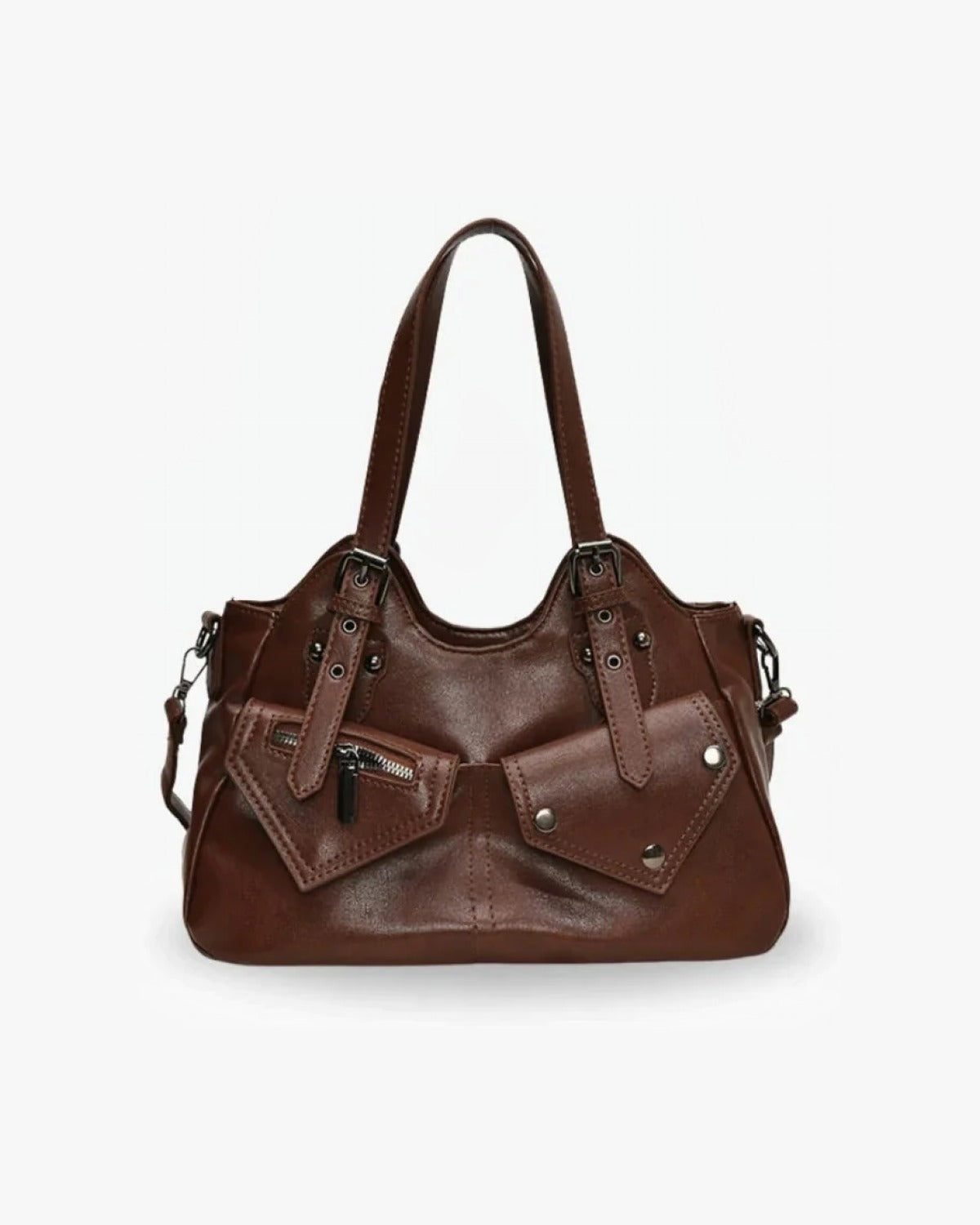 Maison Loria The Séraphine Shoulder Bag in Dark Brown
