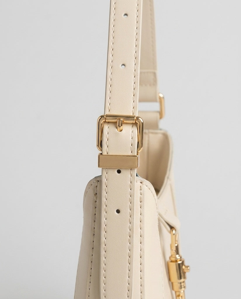 Maison Loria The Solène Shoulder Bag in Cream