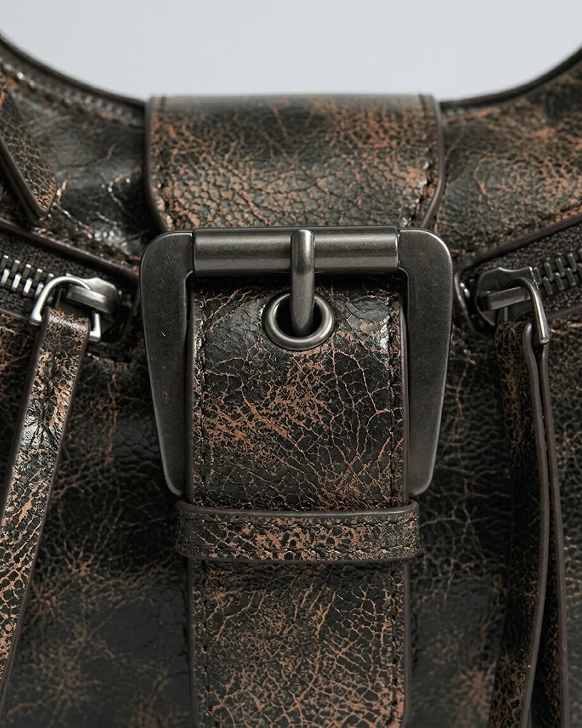 Maison Loria The Ambre Crossbody in Charcoal / Copper