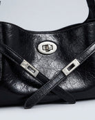 Maison Loria The Ariane Shoulder Bag in Black