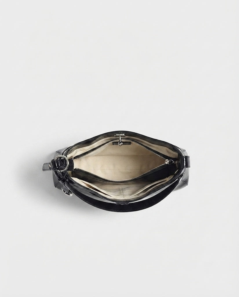 Maison Loria The Ariane Shoulder Bag in Black
