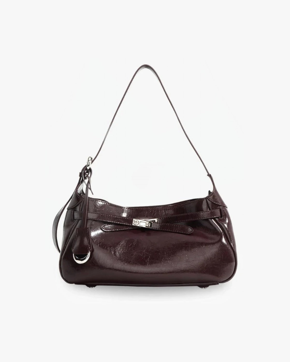 Maison Loria The Ariane Shoulder Bag in Burgundy