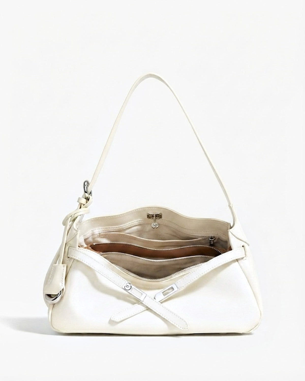 Maison Loria The Ariane Shoulder Bag in White