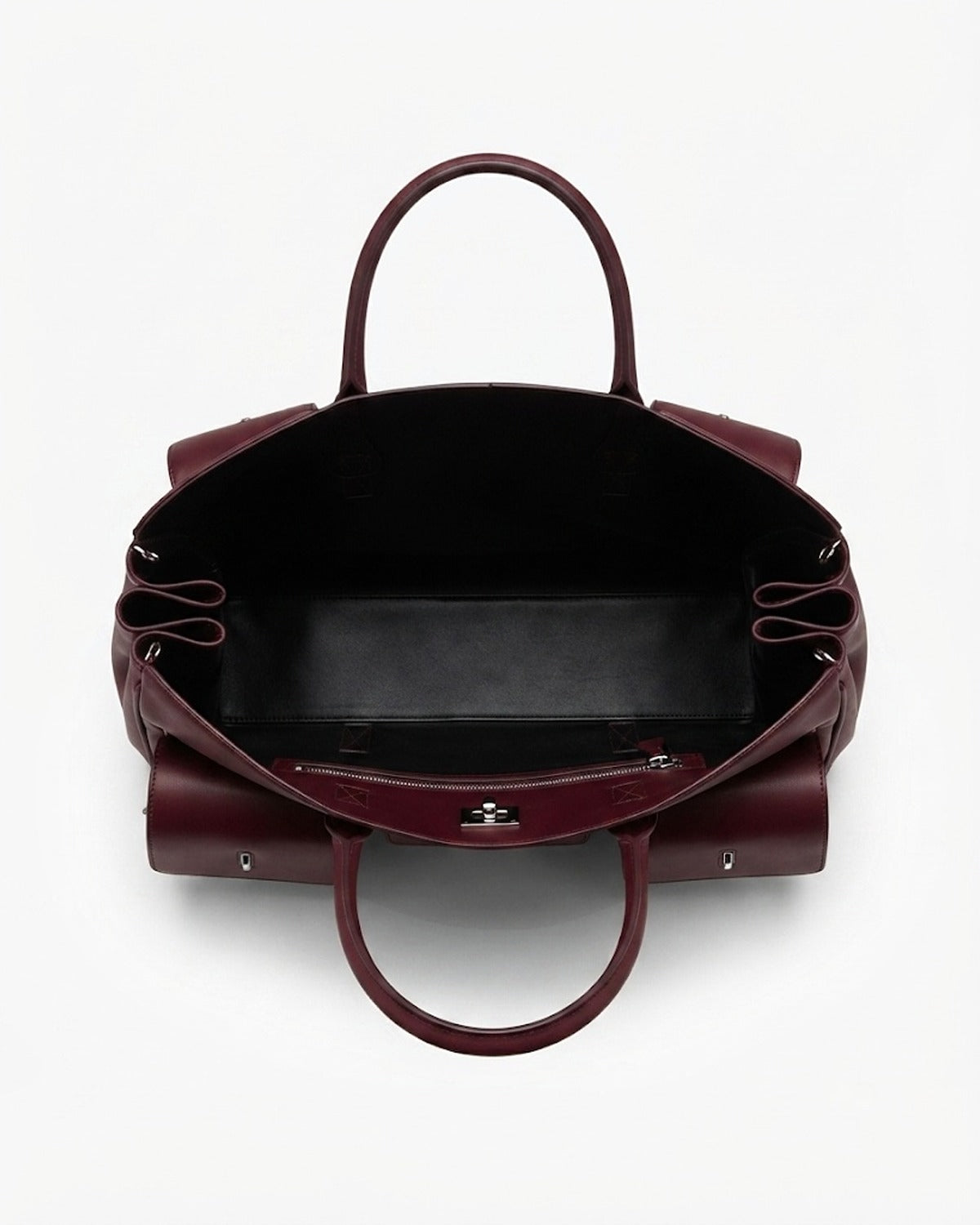 Maison Loria The Clémence Tote in Burgundy