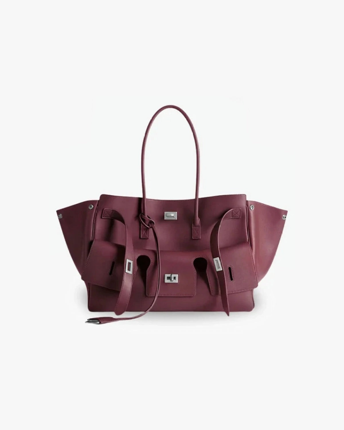 Maison Loria The Clémence Tote in Burgundy