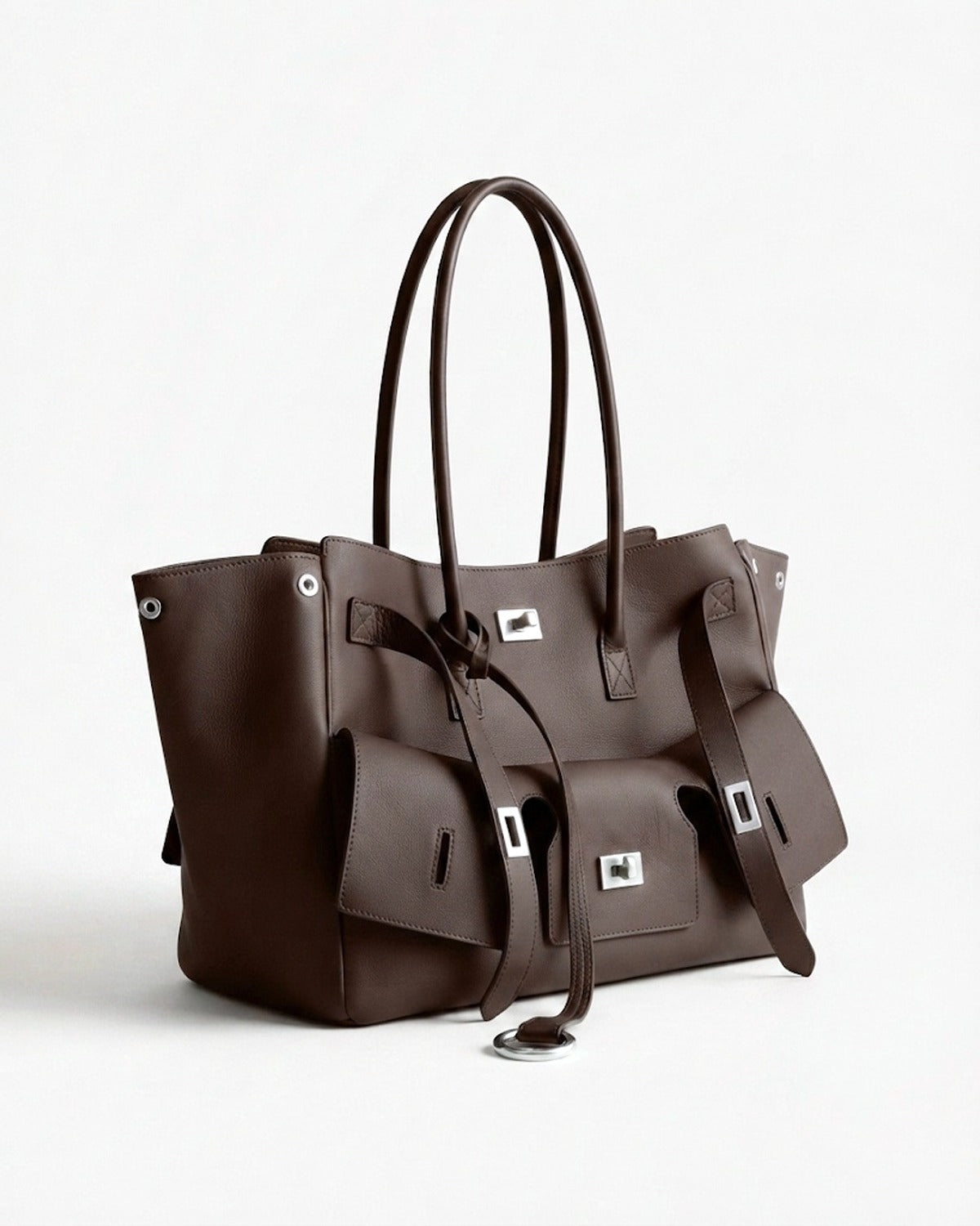 Maison Loria The Clémence Tote in Chocolate