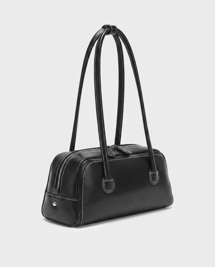 Maison Loria The Émilie Shoulder Bag in Black