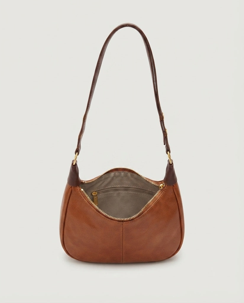 Maison Loria The Fabienne Crossbody in Cognac Brown