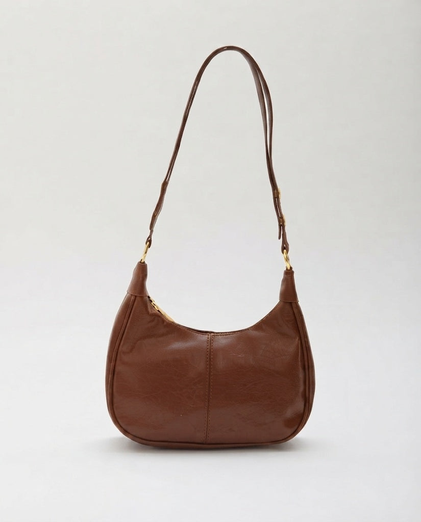Maison Loria The Fabienne Crossbody in Cognac Brown