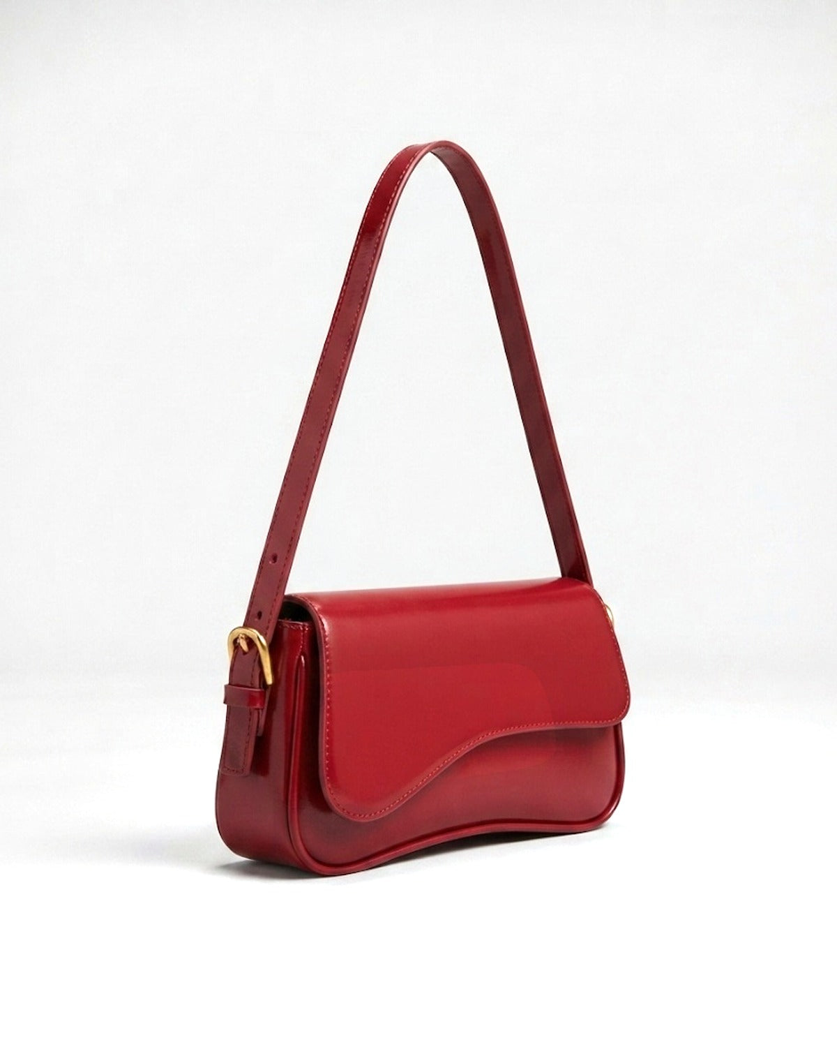 Maison Loria The Faustine Crossbody in Glossy Red