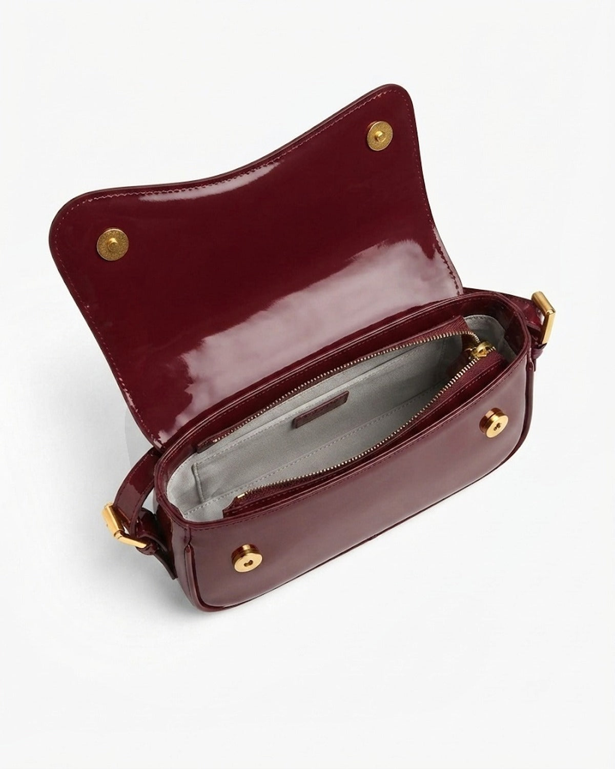 Maison Loria The Faustine Crossbody in Glossy Red