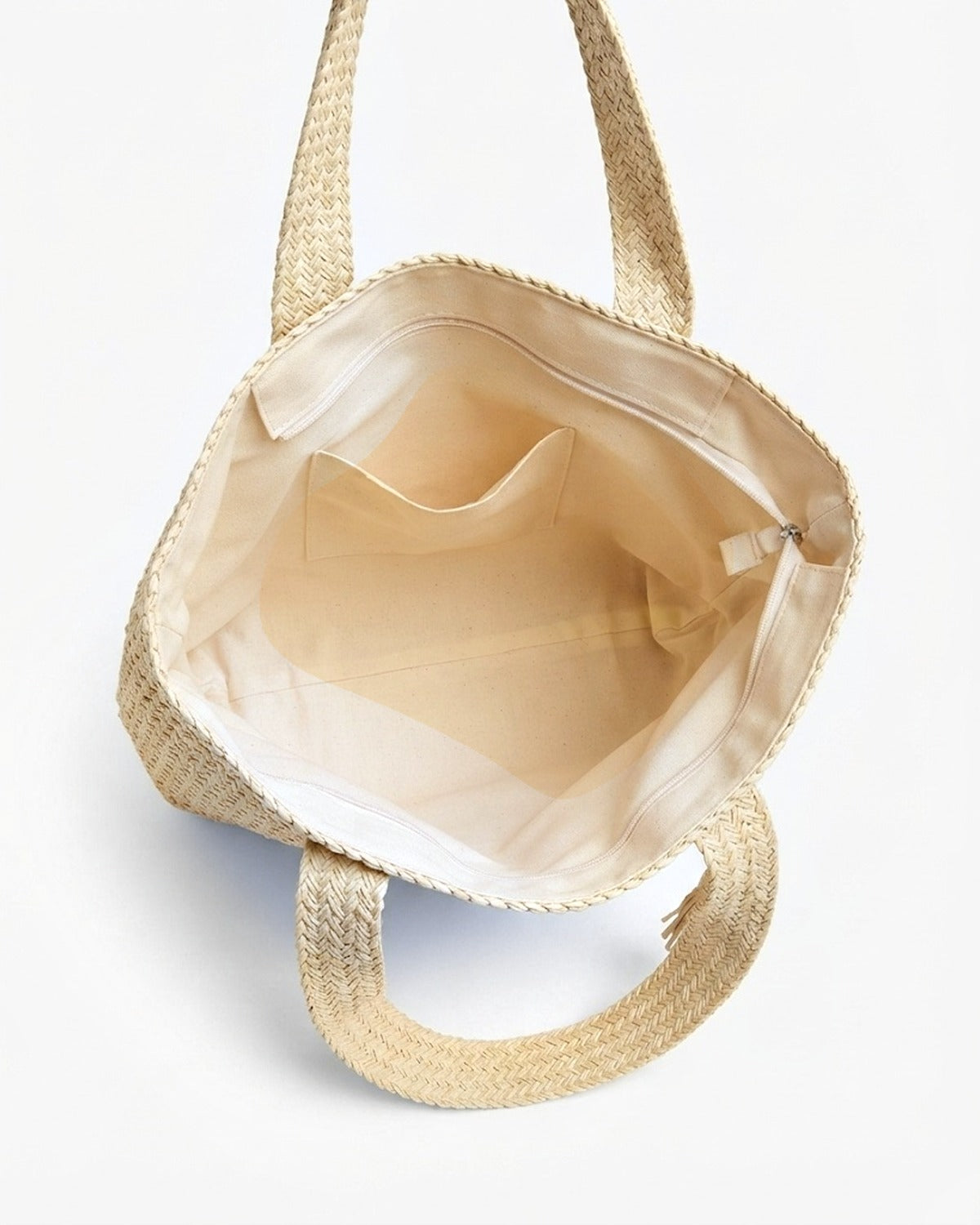 Maison Loria The Ninon Straw Tote in Beige