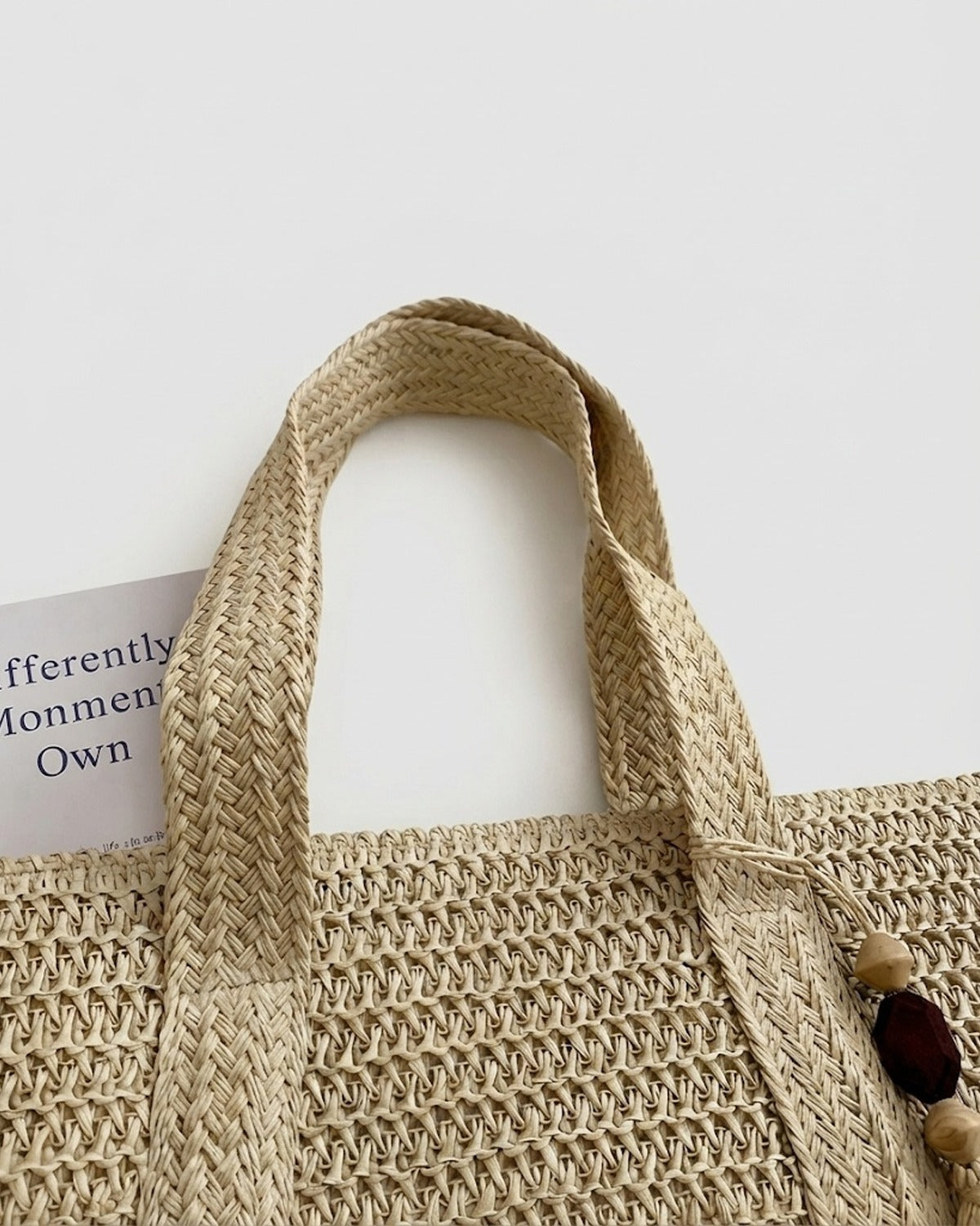 Maison Loria The Ninon Straw Tote in Beige