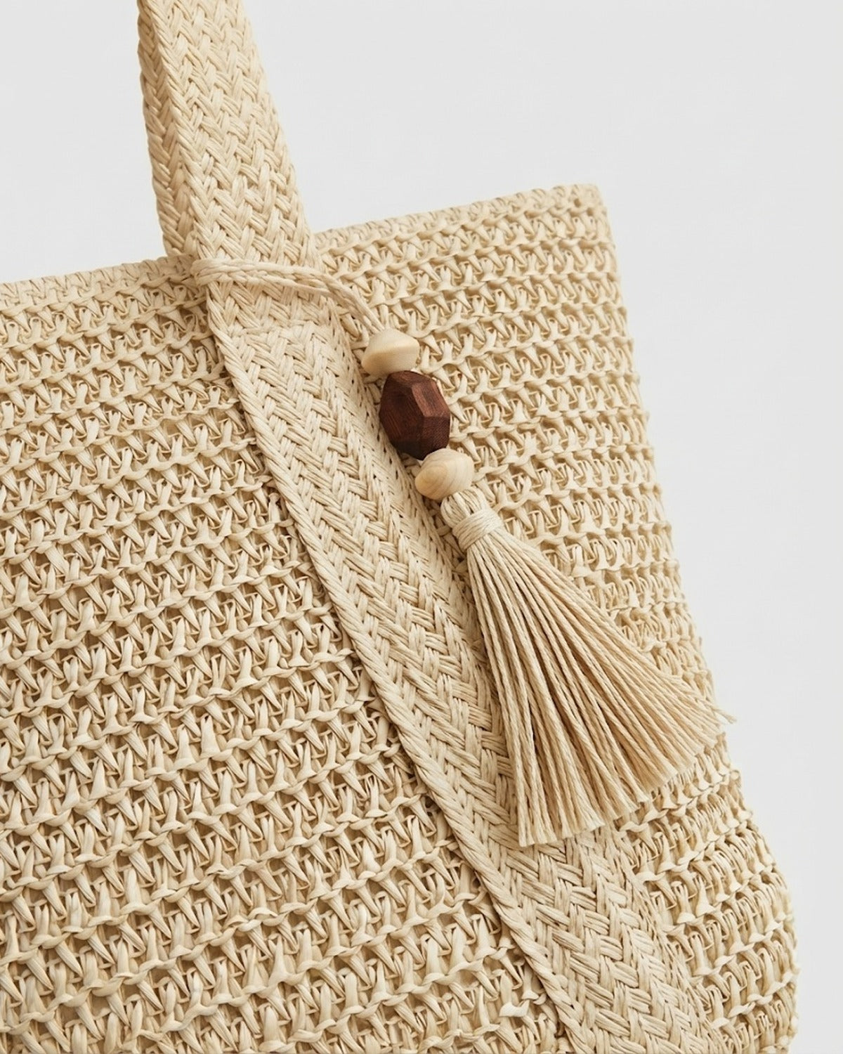 Maison Loria The Ninon Straw Tote in Beige