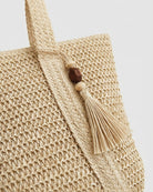 Maison Loria The Ninon Straw Tote in Beige