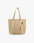Maison Loria The Ninon Straw Tote in Beige