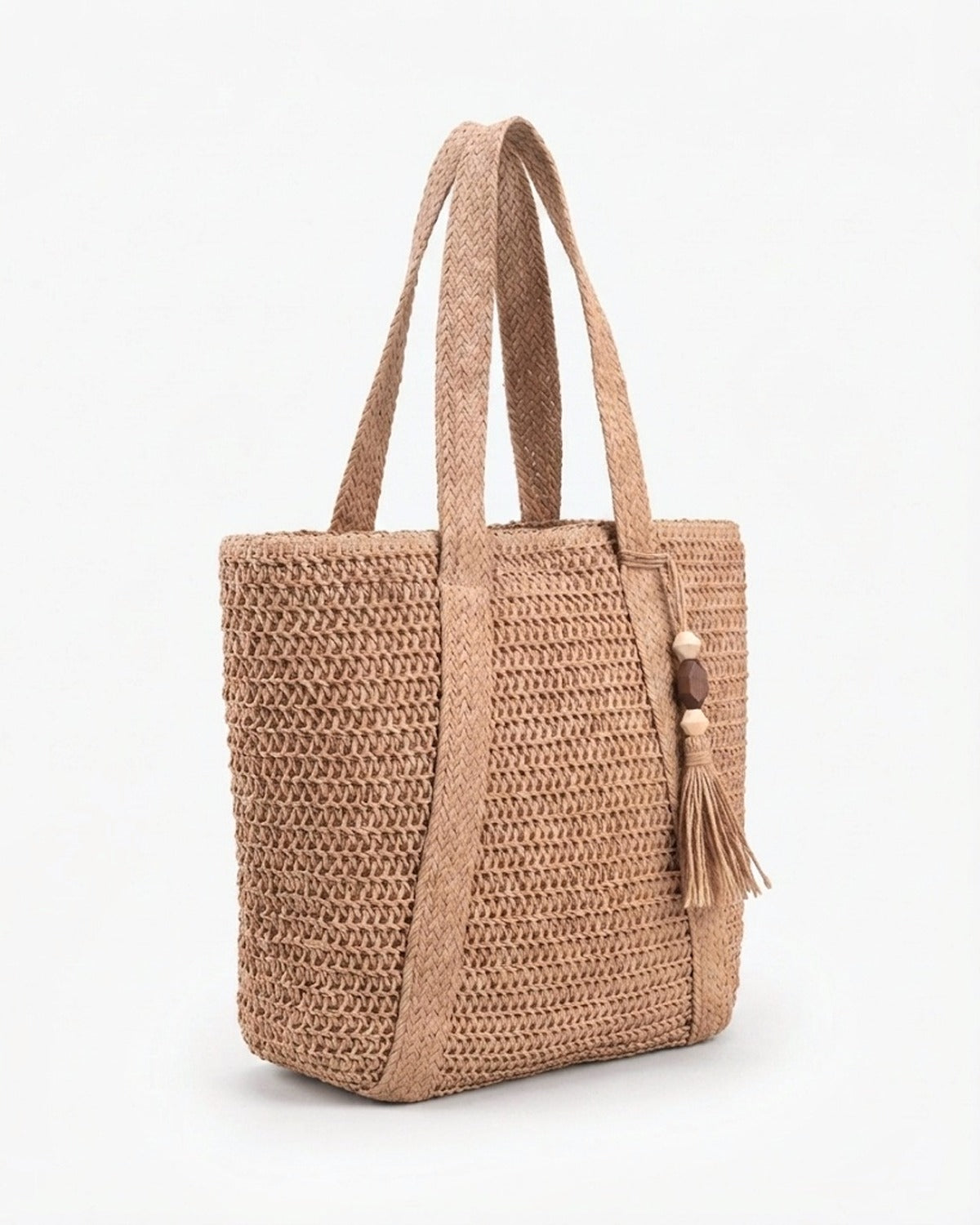 Maison Loria The Ninon Straw Tote in Brown