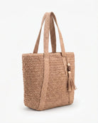Maison Loria The Ninon Straw Tote in Brown
