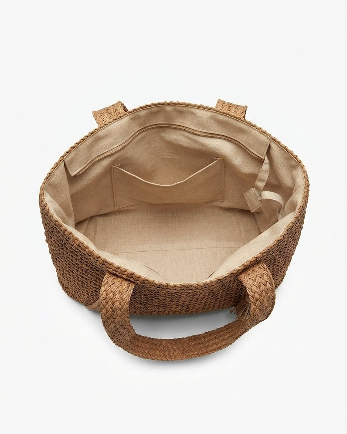 Maison Loria The Ninon Straw Tote in Brown