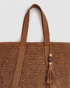 Maison Loria The Ninon Straw Tote in Brown