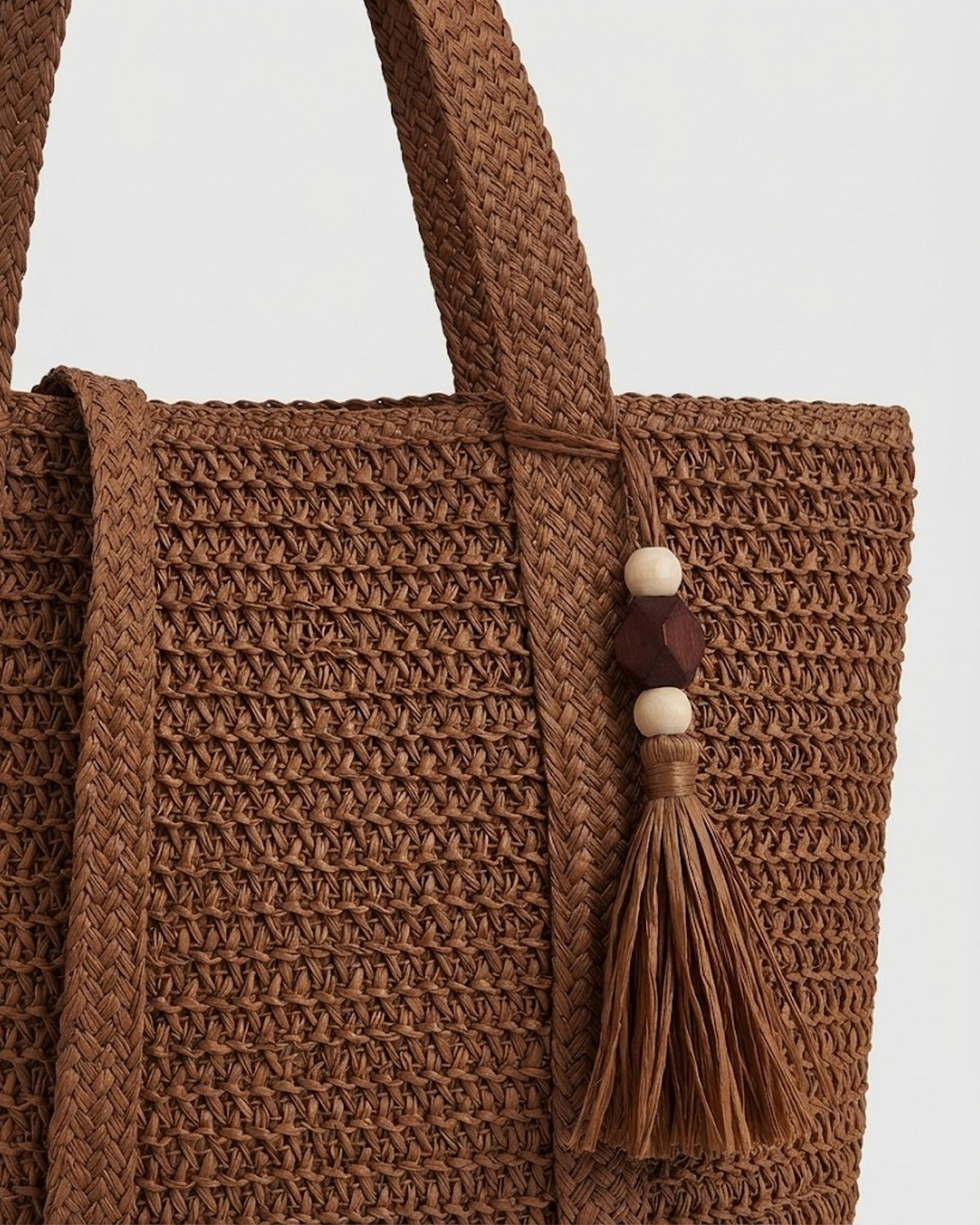 Maison Loria The Ninon Straw Tote in Brown